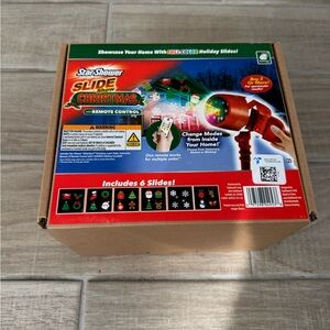 Star Shower Slide Show Christmas Projector with Remote Control